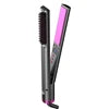 Brosse Soufflante Air Chaud LCD | Peigne Électrique Ions Négatifs, Lissage, Boucles et Volume Portable