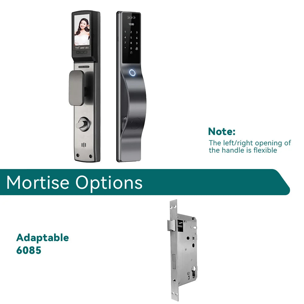 Serrure connectée ACCELLOCK WQ15, WiFi, Tuya, empreinte/visage/carte/code/clé, Grade C