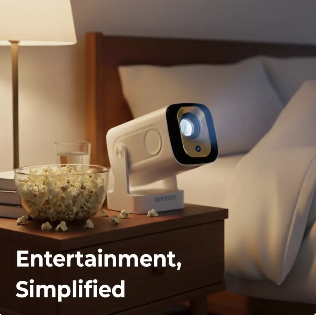 Projecteur LONNST HY260pro – Résolution native 1080p, 4K, Android 13, 300 lumens et Wi-Fi