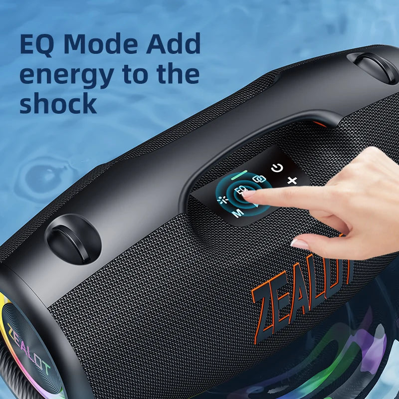 Enceinte Outdoor Zealot S89 – 250 W, IPX6, 48 000 mAh, RGB et charge rapide BT5.3