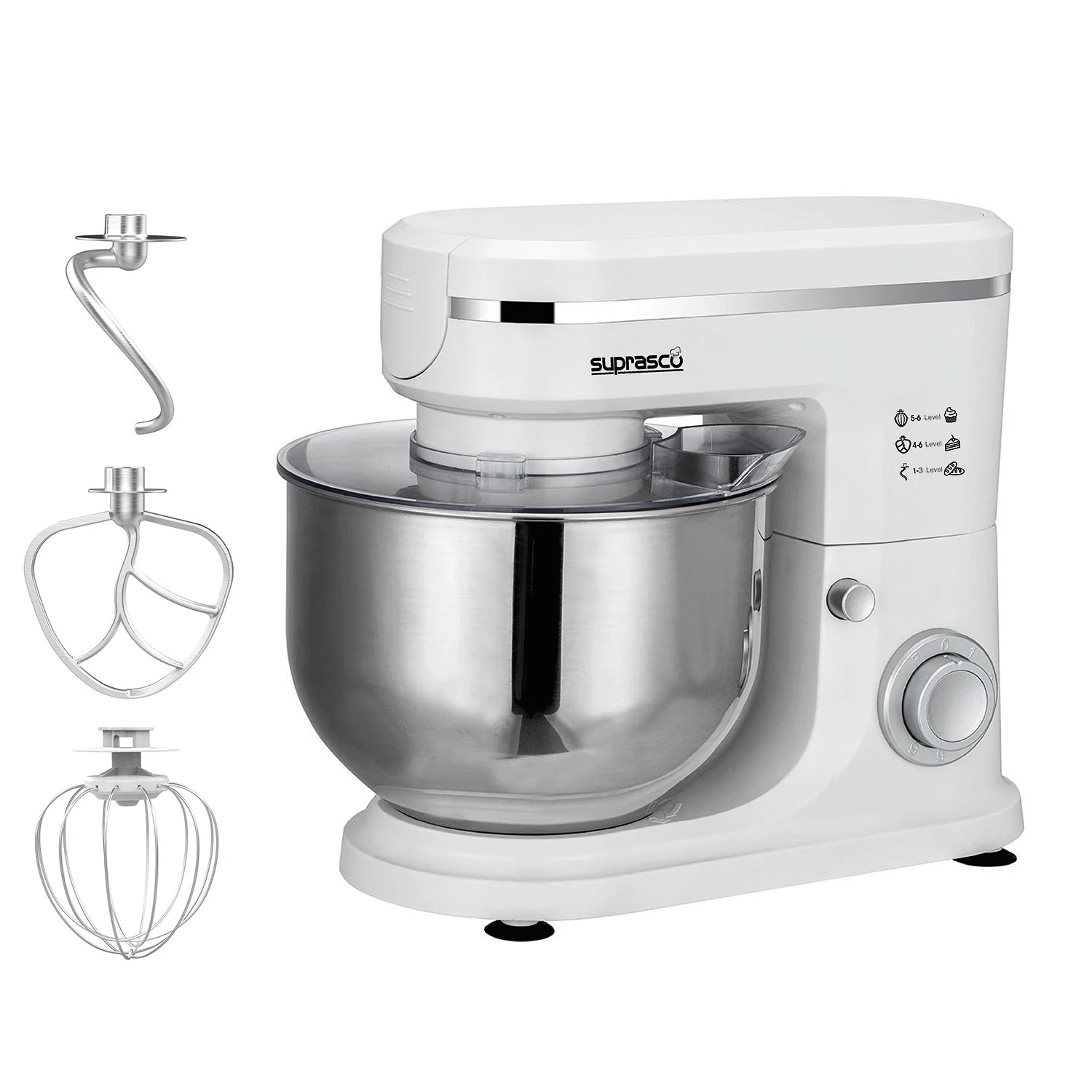 Robot pâtissier professionnel Cake 1000W 5L, machine de cuisine Batidora, robot mélangeur électrique sur socle