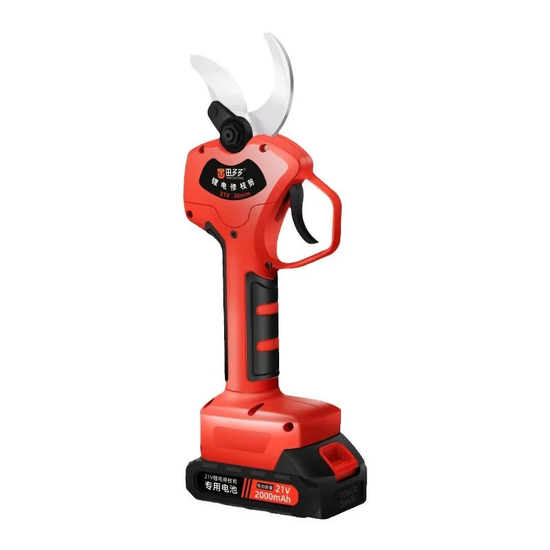 Sécateur électrique portable sans fil DD3339 pour la coupe des branches d'arbres sur perche, avec écran LED et longue portée.
