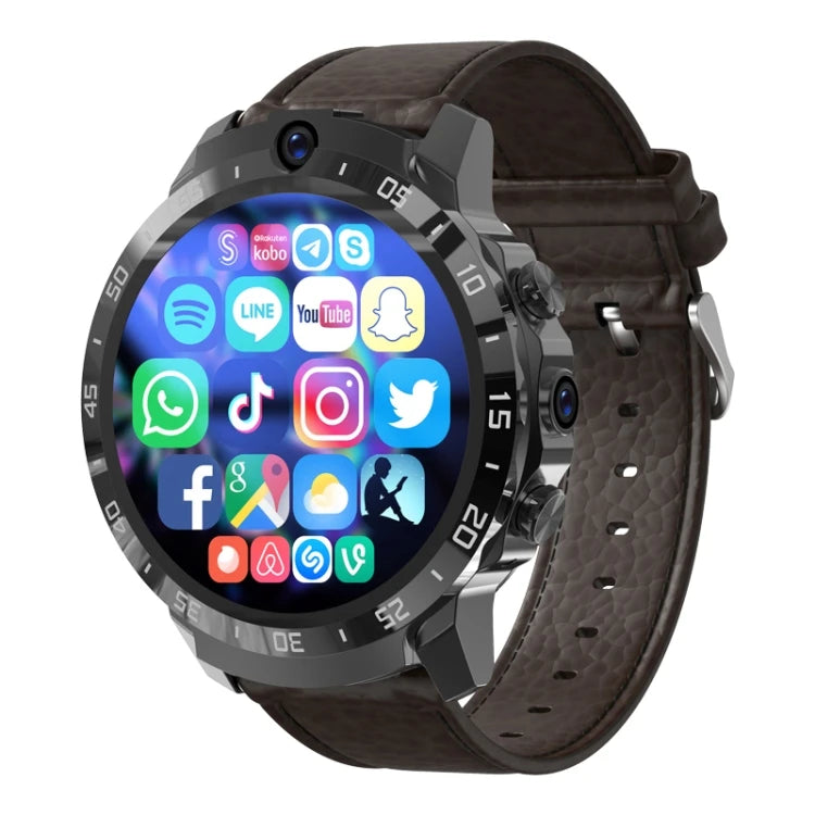 Montre connectée MT27 4G – Android 8.1, 4 Go + 64 Go, GPS, IP67 et bracelet en cuir