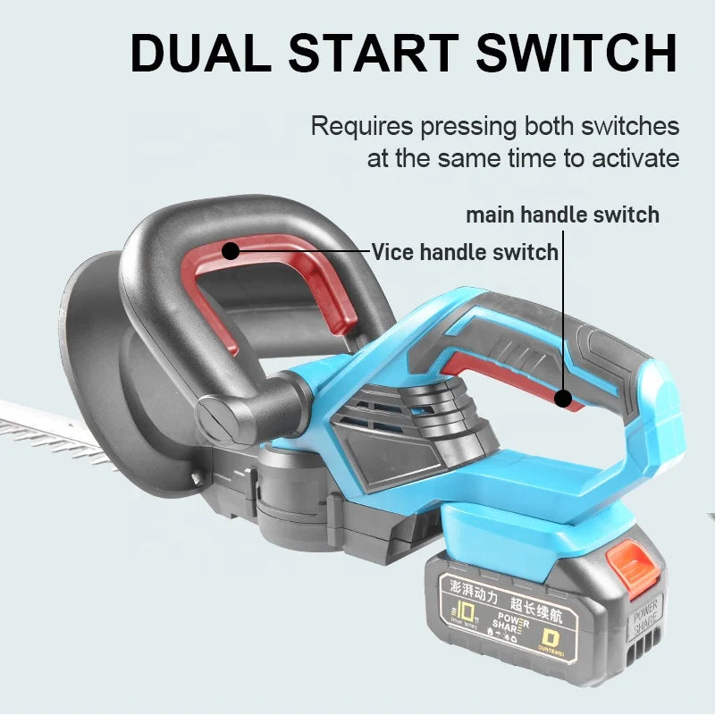 Taille-haie sans fil ATDRILL AT-HT2210, 21 V, lame 510 mm, double lame, 2 piles incluses