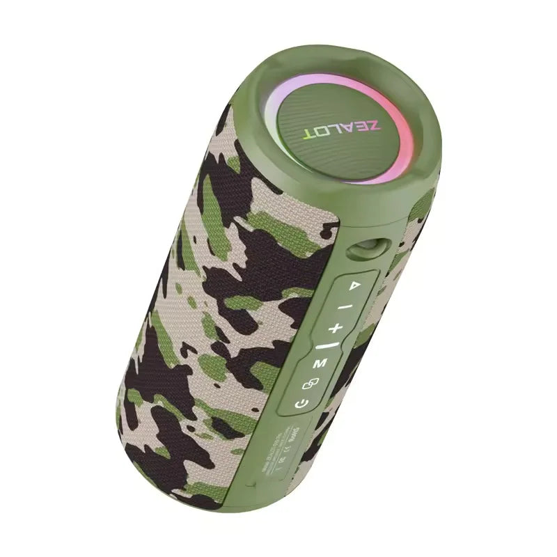 Lampe torche portable Enceinte Zealot S49 Pro – 20 W, IPX6, Bluetooth 5.2, RGB et batterie 3 600 mAh