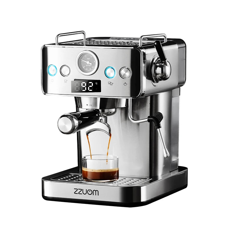 Machine à café italien 1150W avec mousseur à lait et pompe 20 barres pour cappuccino et café glacé