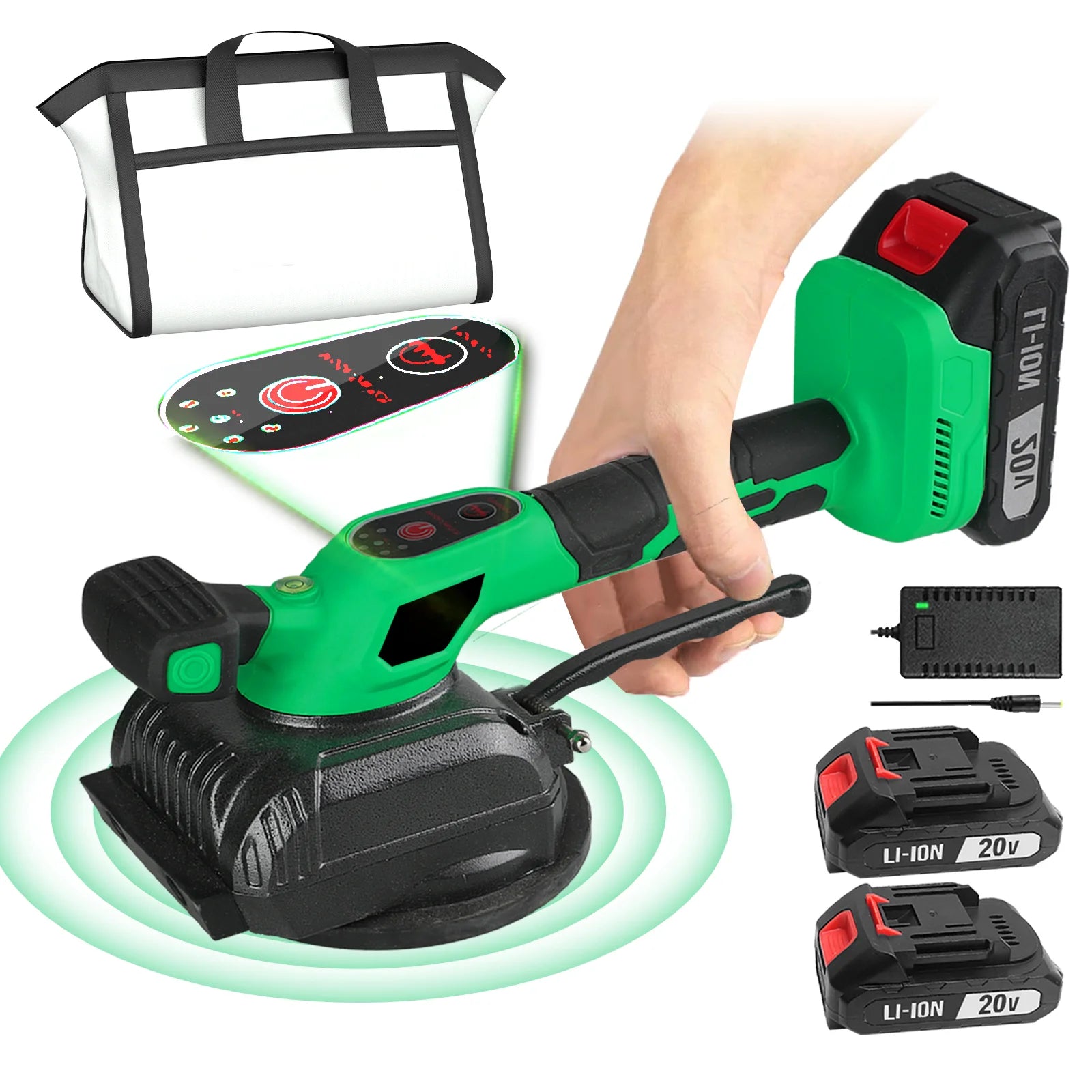 Scie circulaire sans fil CTM-20A, moteur sans balais 20 V, 800 W, pour bois
