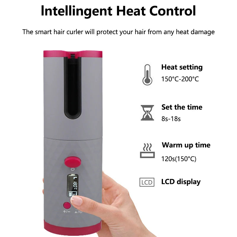 Boucleur de cheveux automatique sans fil, mini-boucleur rechargeable USB, best-seller