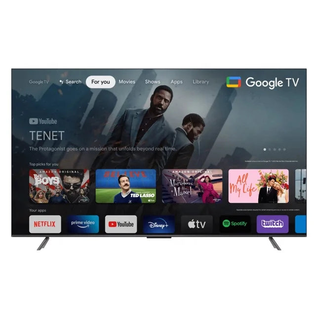 Téléviseur intelligent QLED UHD 4K de 85 à 98 pouces (version internationale) avec HDR, Wi-Fi, 120 Hz, Android et Google. Livraison gratuite.