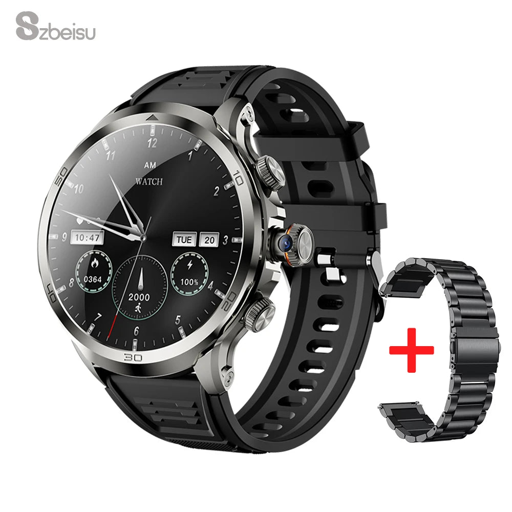 Montre connectée H19 avec carte SIM 4G, 32 Go de RAM, caméra HD, GPS, Facebook, Twitter, WhatsApp, batterie longue durée, Android, pour hommes