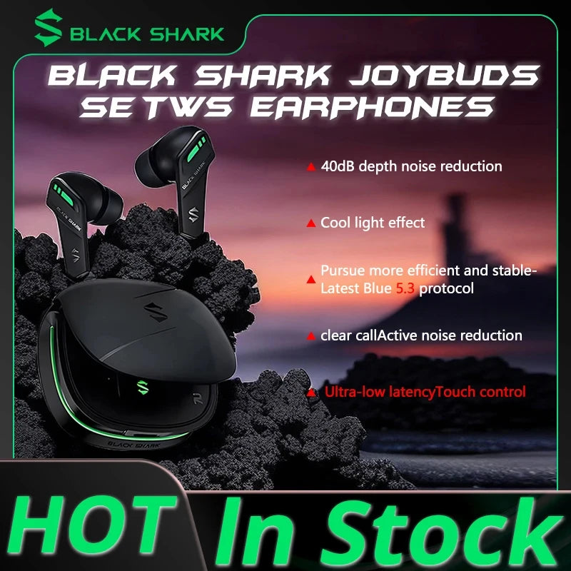 Écouteurs Gaming Black Shark BE22 JoyBuds – TWS, Faible Latence & In-Ear