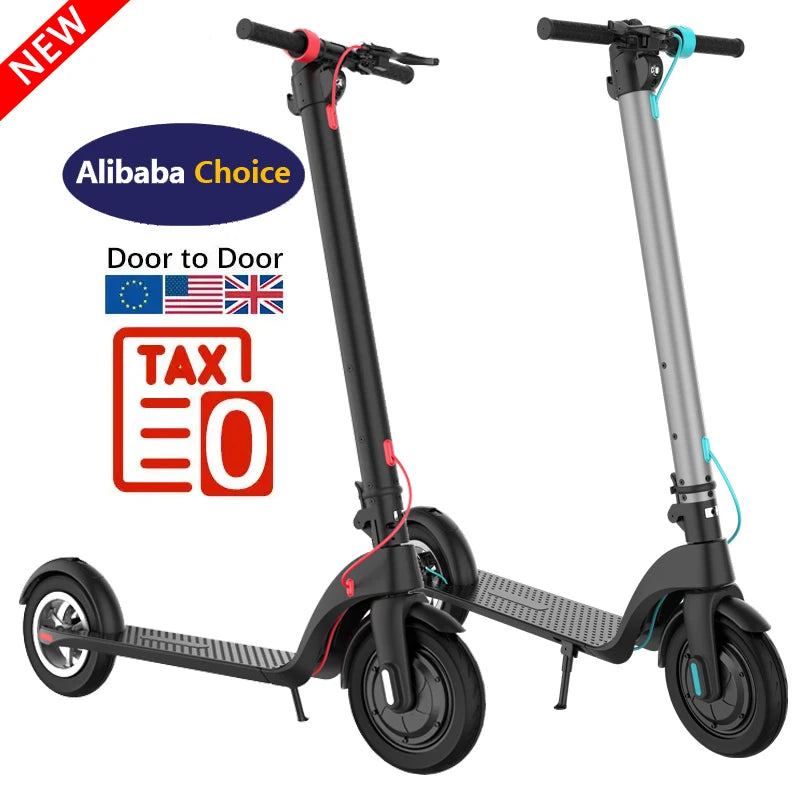 Trottinette électrique pliable KIXIN X7 avec batterie amovible, étanche, légère, 2 roues, éclairage LED, longue autonomie et application intelligente.