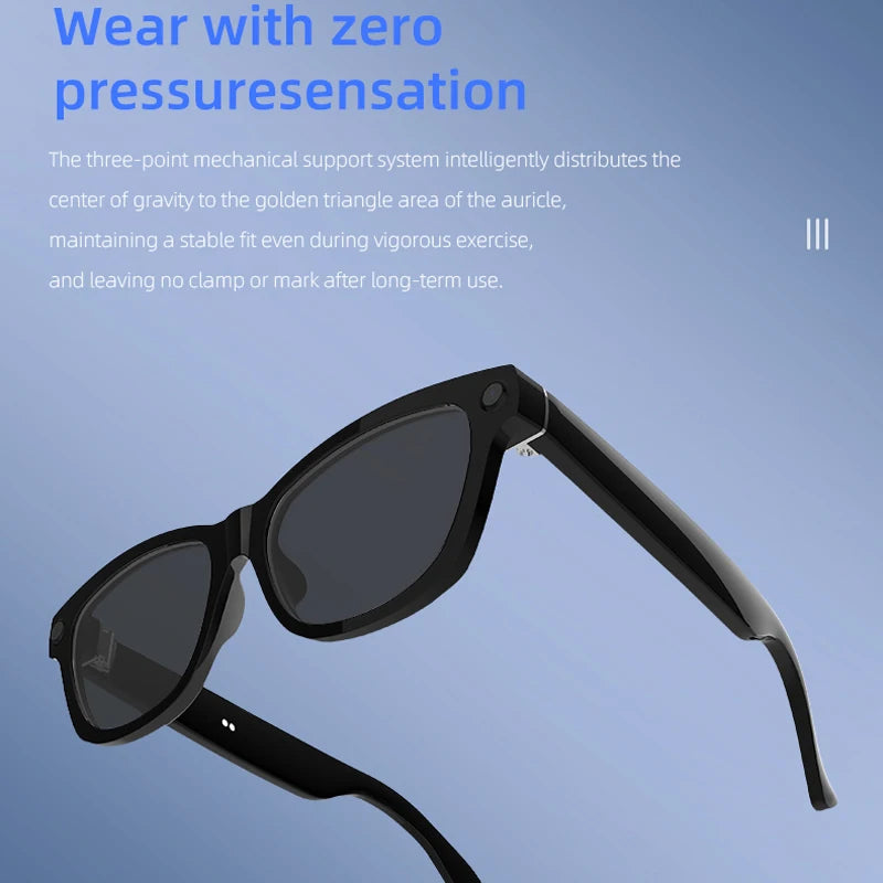 Lunettes Audio IA – Caméra, Traducteur, Affichage Vidéo & Bluetooth | Apple-Samsung