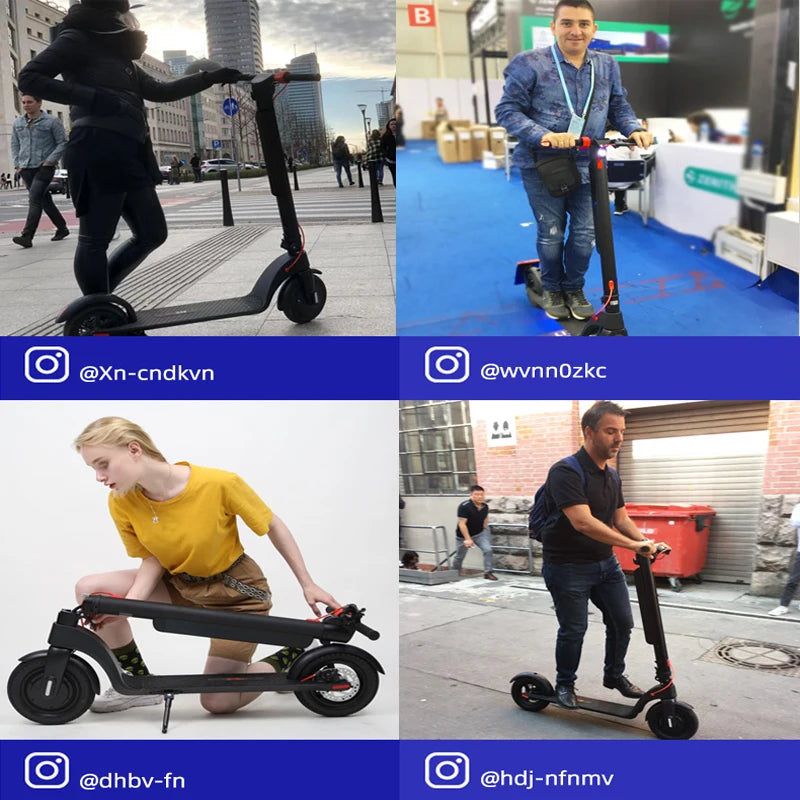 Trottinette électrique pliable 10 pouces, autonomie 25-40 km, 36 V, étanche, puissante et rapide, pour adultes.