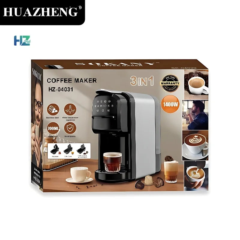 Mini machine à café expresso portable USB/électrique entièrement automatique avec support et sac de voyage pour le camping