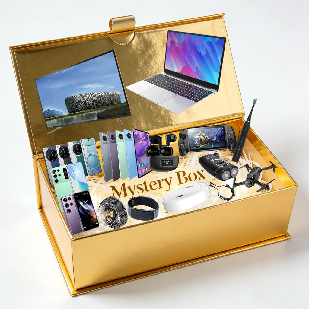 Coffret Mystère Tendance 2026 – Écouteurs, Smartphone, Tablette, Laptop, Gaming