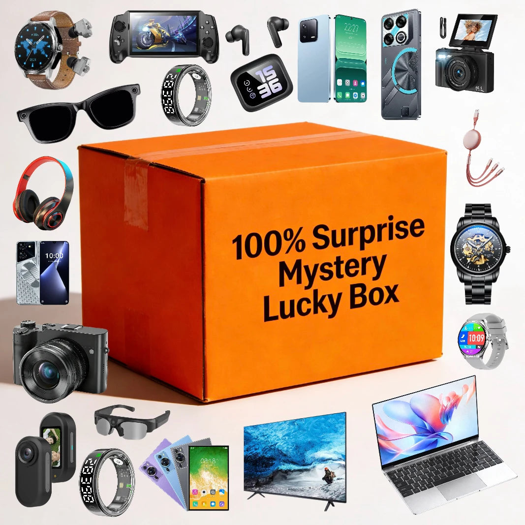 Coffret Mystère Noël 2026 – Écouteurs, Montre Connectée, Support Téléphone Surprise
