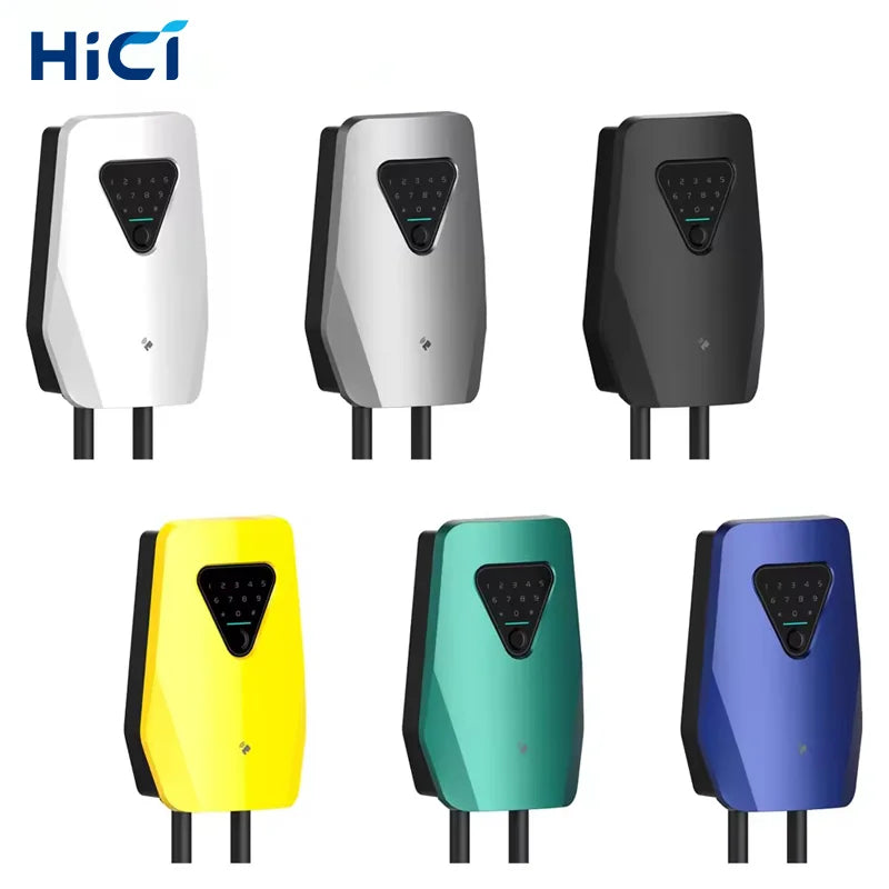 Station de Recharge HICI-ID6 EVSE | Chargeur Mural Type 3 Mode 4, Wi-Fi, RFID et Contrôle via Application