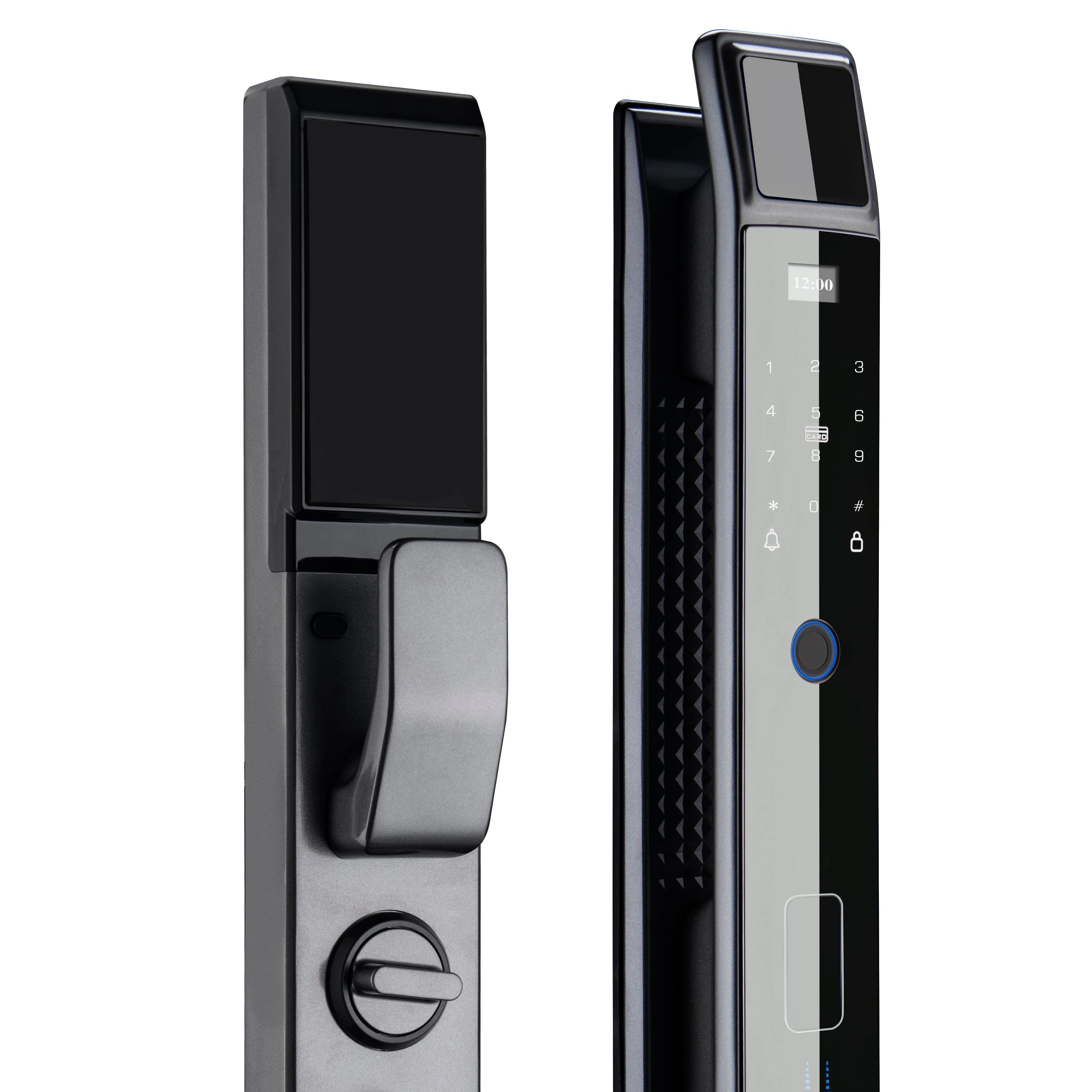 Sonnette vidéo, serrure à empreinte numérique automatique, serrure à mortaise Tuya Smart Lock 6068, serrure numérique à reconnaissance faciale 3D