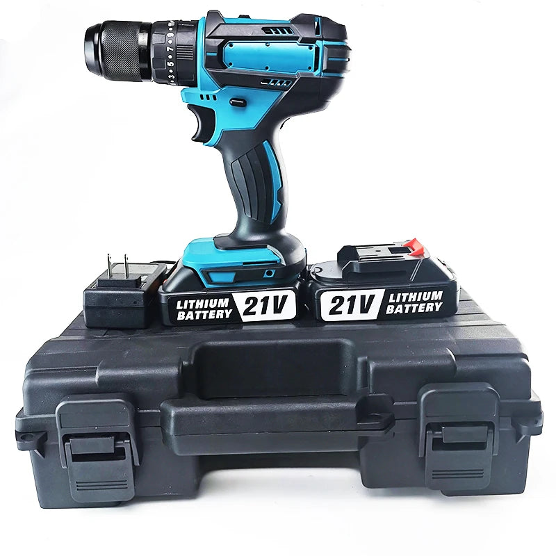 Perceuse à percussion sans fil 18-21 V, mandrin 13 mm, moteur à balais, 1500 tr/min, 2,8 kg