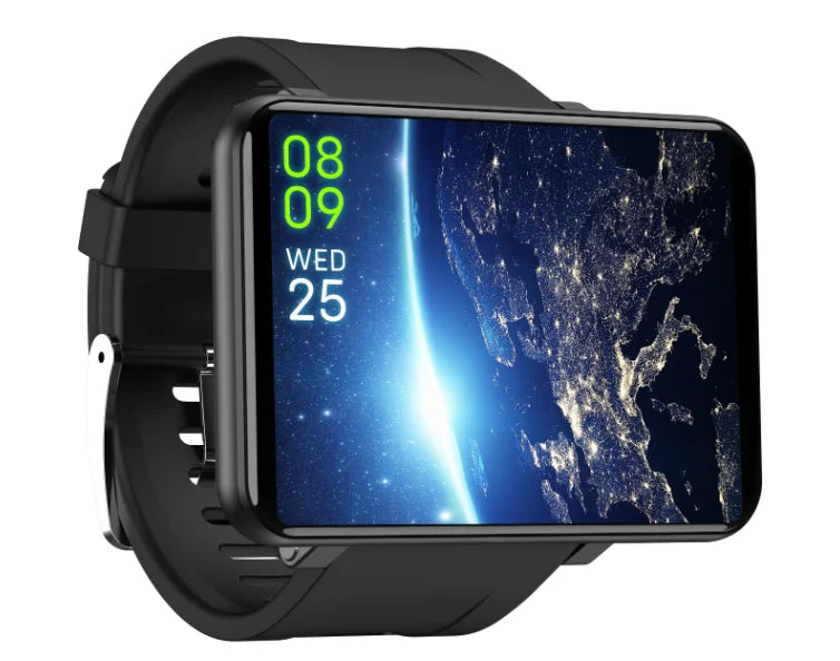 Montre connectée DM100 GPS avec carte SIM, appels vidéo, caméra, connectivité sport, Google Play, SOS 4G et Android pour hommes.