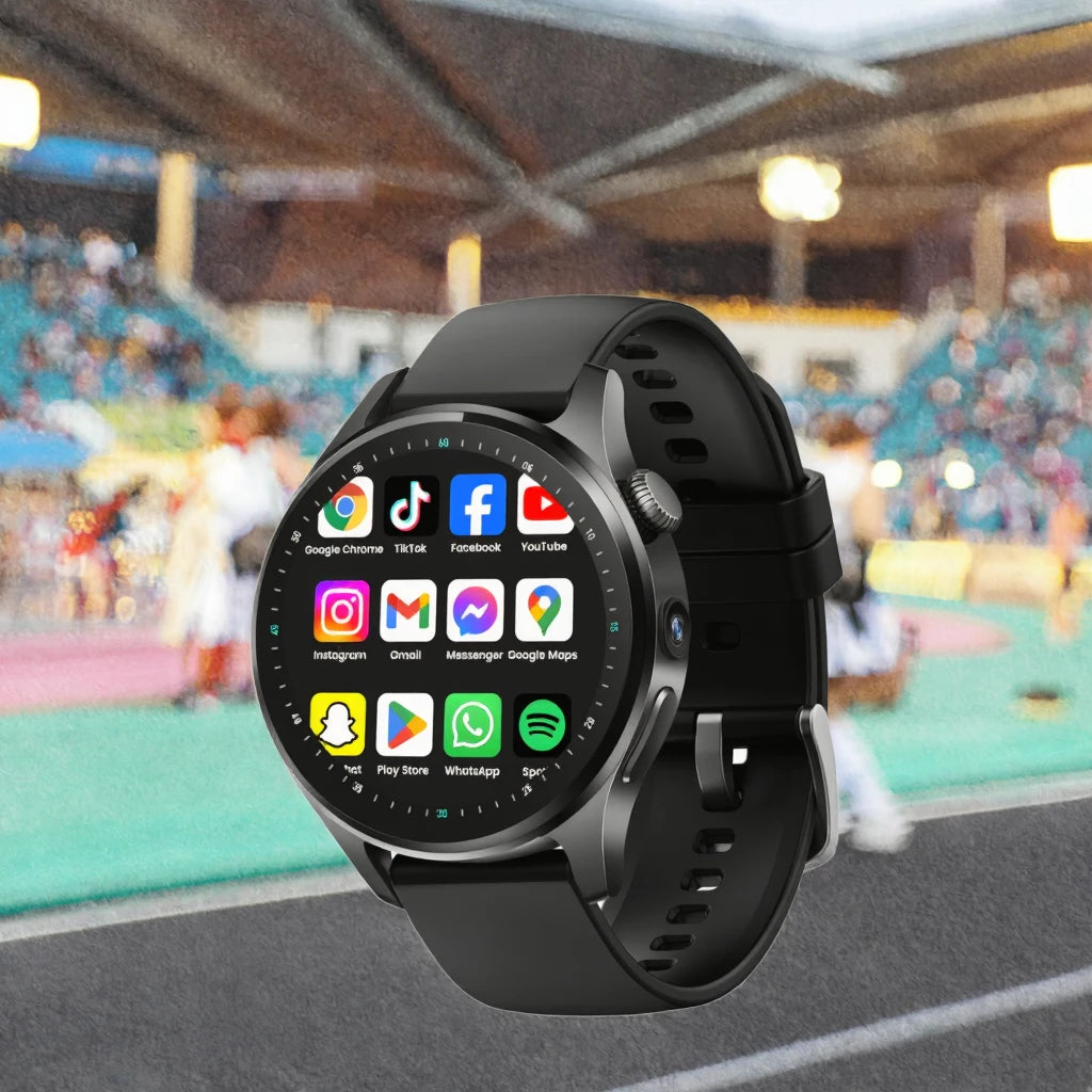 Montre Connectée H18 4G Android – GPS, Caméra HD, 1100mAh, IP67 & 2 Bracelets