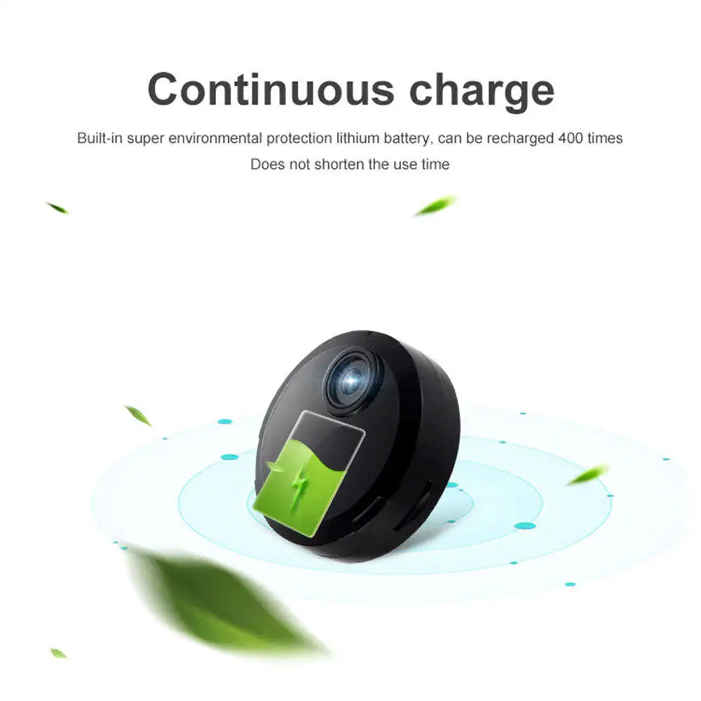 Mini caméra de surveillance infrarouge 940 nm, compatible H.264 et sans fil, pour la sécurité domestique via Wi-Fi.