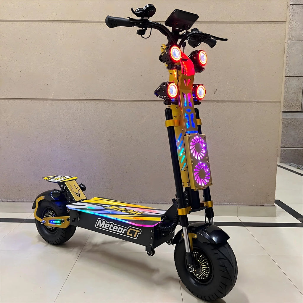 Trottinette électrique HCBK GT-M8 72V, autonomie de 120 km, pour adultes, tout-terrain.