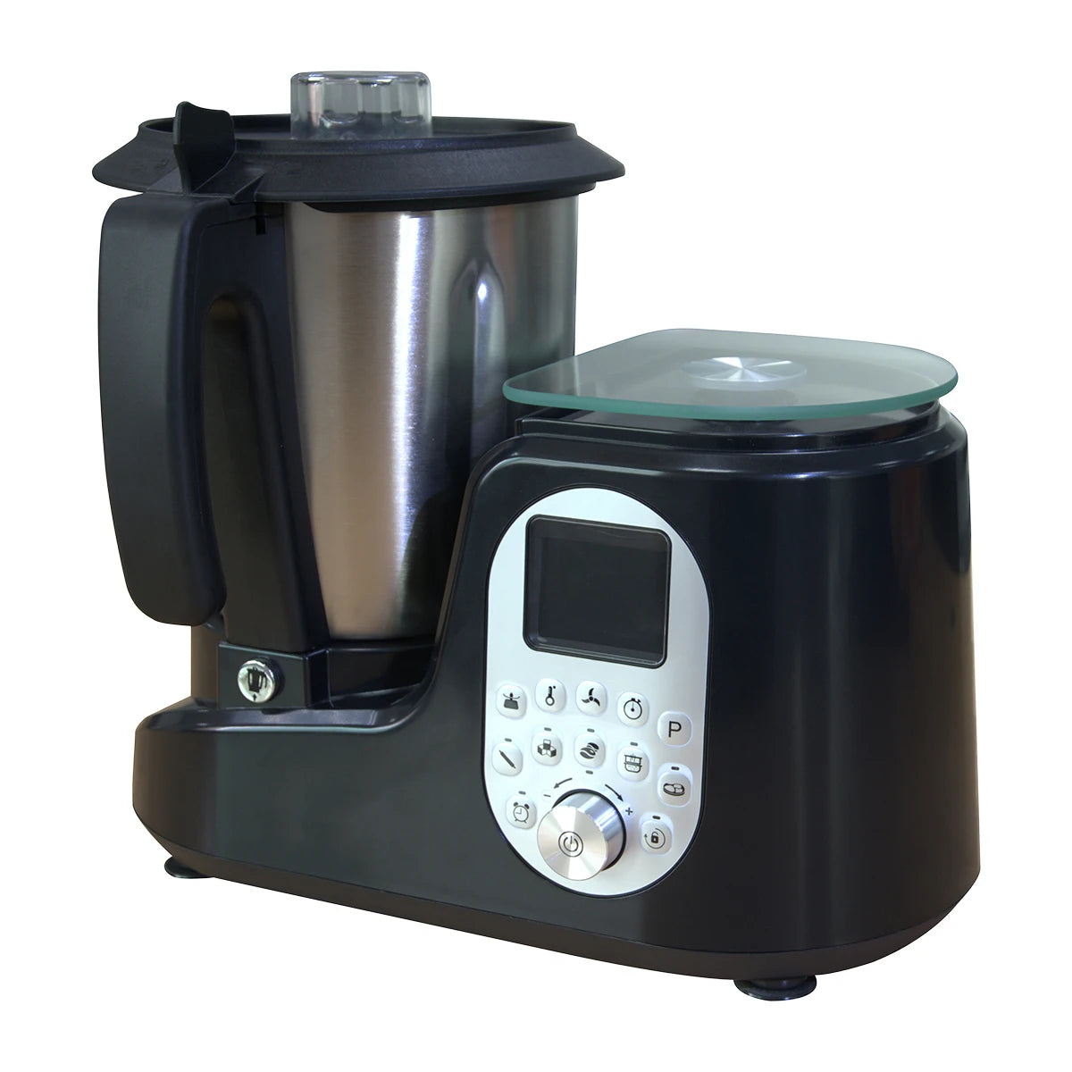 Robot culinaire électrique multifonction 10 vitesses, capacité 3,5 L, portable, pour la cuisine : mixage, broyage, hachage, acier inoxydable 304