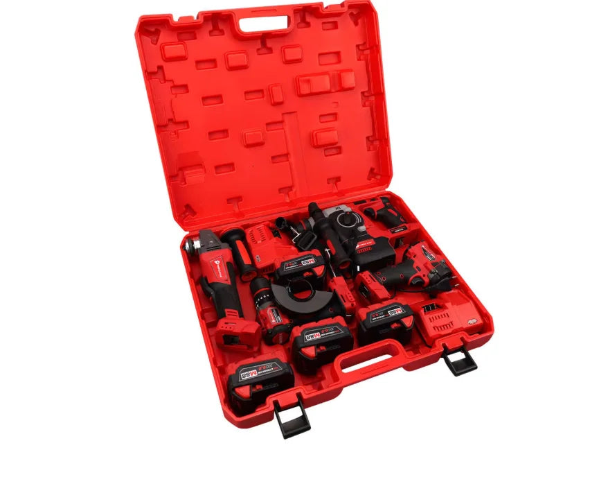 Kit perceuse sans fil 21 V, 4 outils, moteur sans balais, couple 400 Nm, mandrin 3/8"