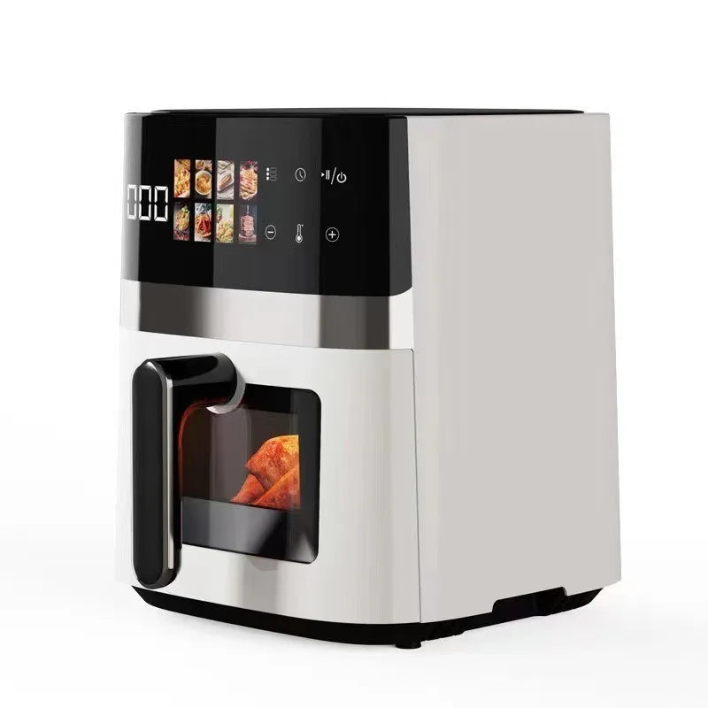 Air Fryer Grande Capacité Intelligent | Design Transparent, Multifonction et Cuisson Sans Huile
