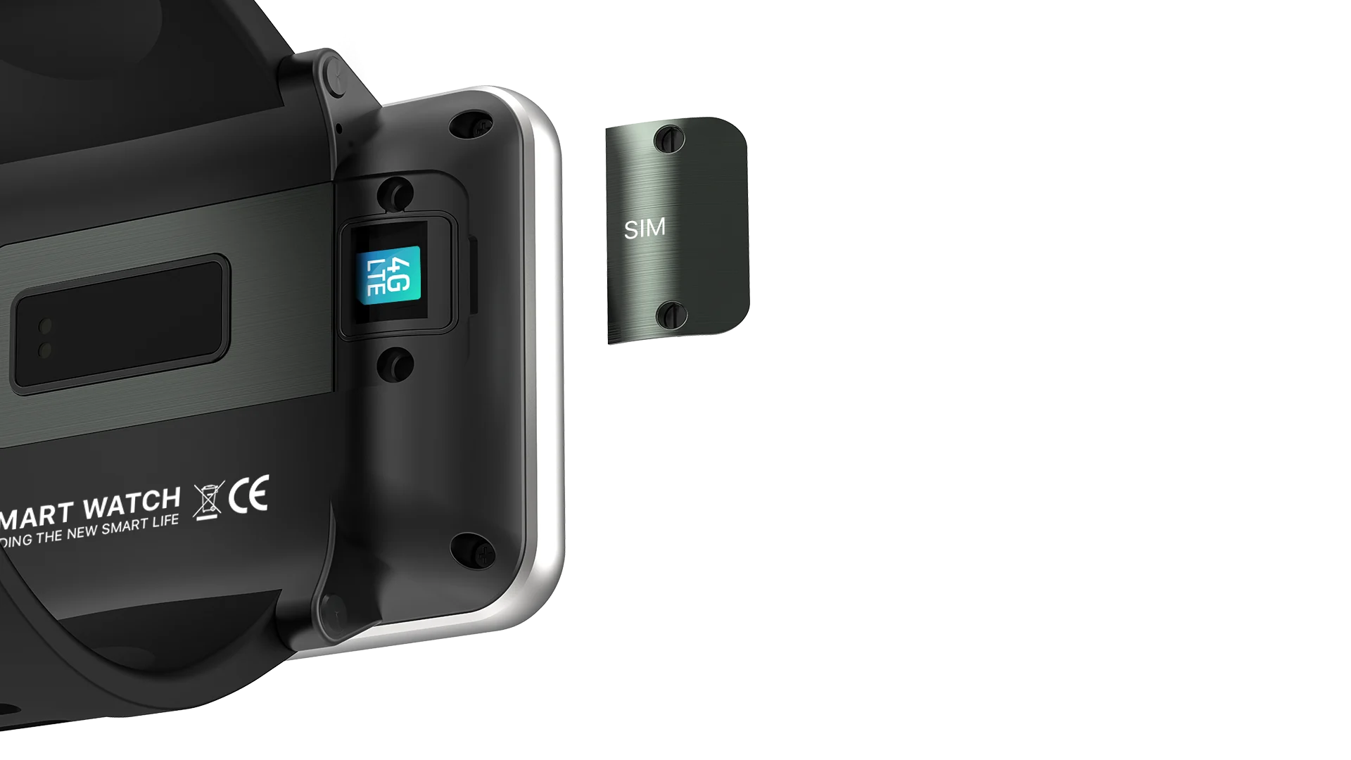 Montre connectée DM100 GPS avec carte SIM, appels vidéo, caméra, connectivité sport, Google Play, SOS 4G et Android pour hommes.