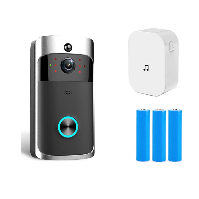 Sonnette vidéo sans fil V5 Smart Home Wifi avec caméra HD