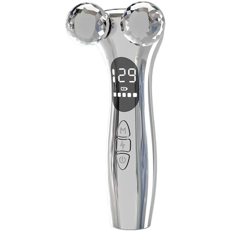 Appareil de tonification faciale à microcourant YZM-302, double rouleau en V, liftant, anti-rides, USB-C