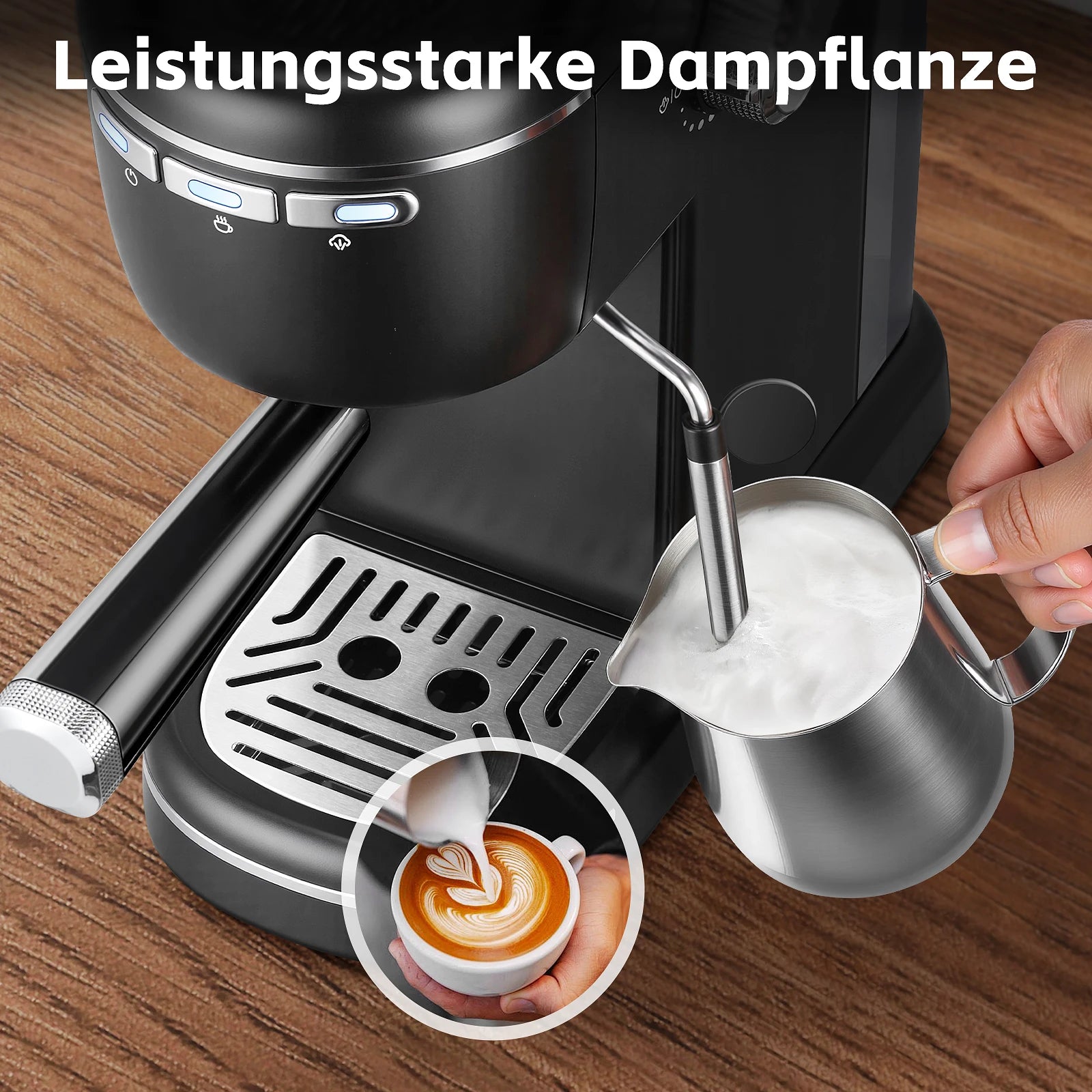 Machine à cappuccino automatique avec mousseur à lait