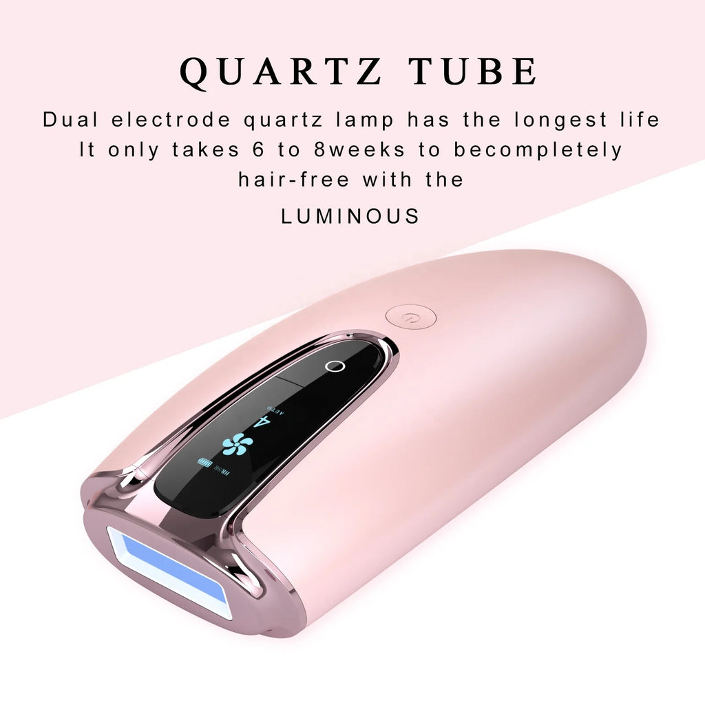 Appareil d'Épilation IPL 3-en-1 Permanent et Indolore | Épilateur Portable à Lampe Quartz pour Femmes, Utilisation Maison & Voiture
