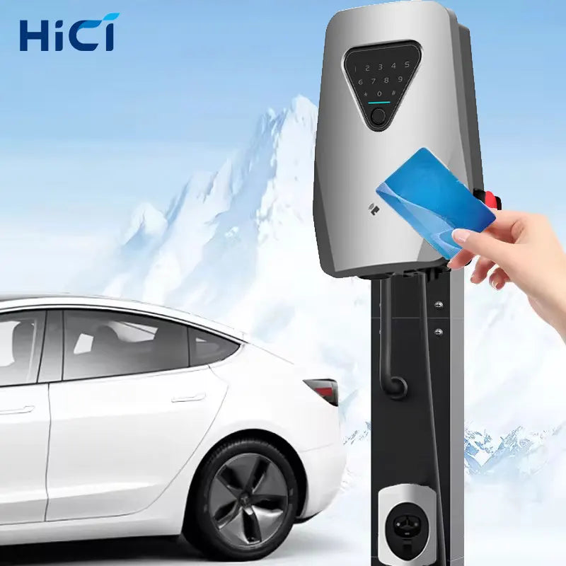 Station de Recharge HICI-ID6 EVSE | Chargeur Mural Type 3 Mode 4, Wi-Fi, RFID et Contrôle via Application