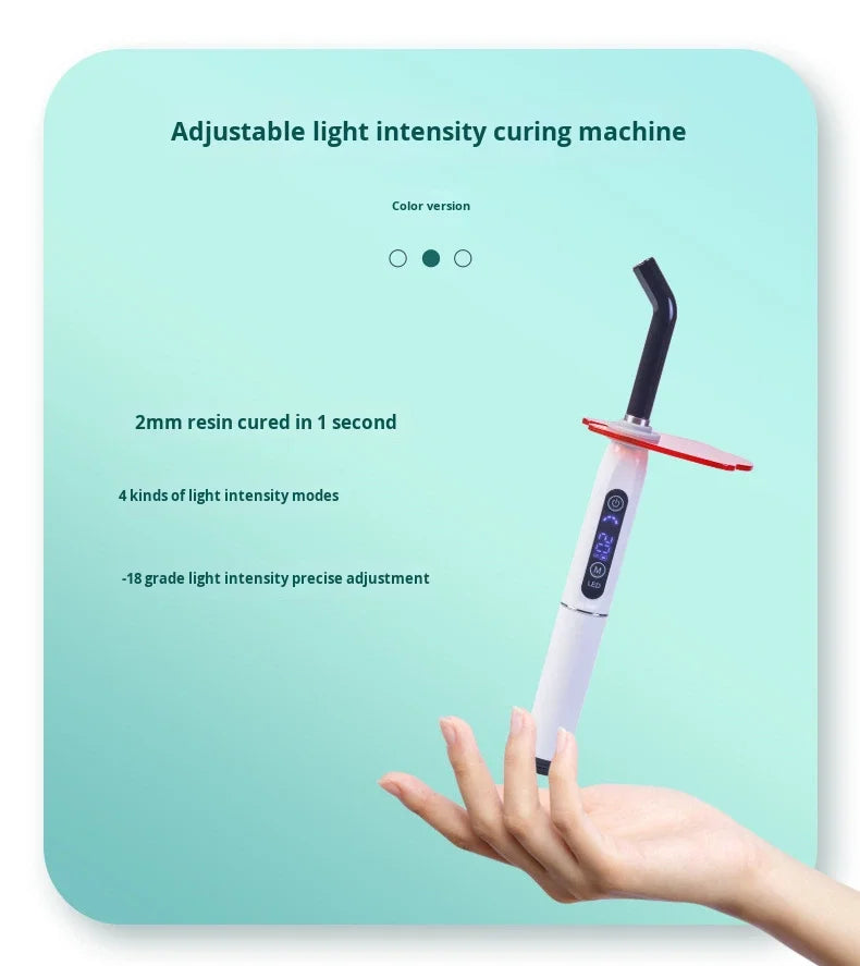 Lampe dentaire photosensible LED pour adultes, classe I, rechargeable, réglable, à brancher.