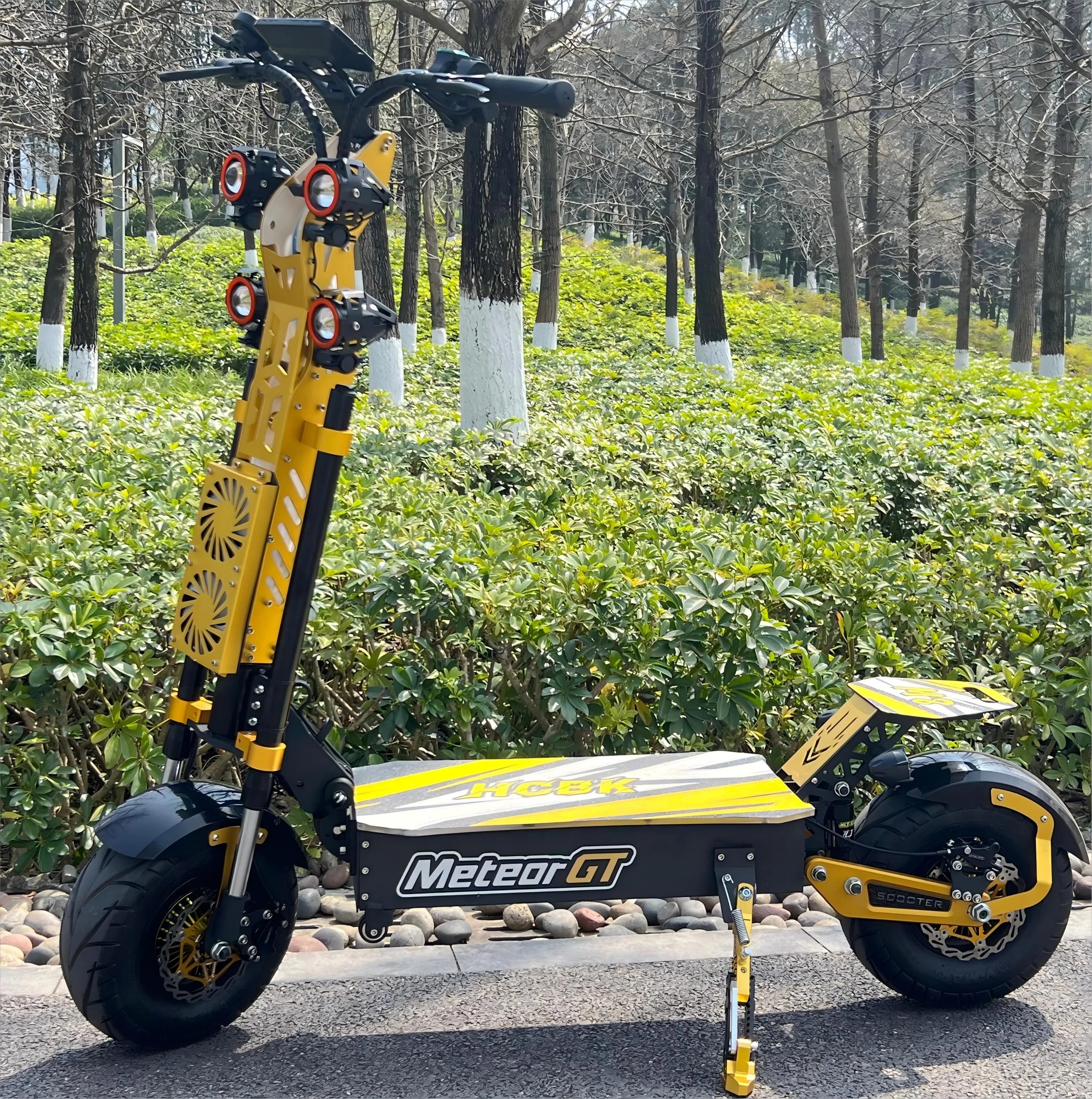 Trottinette électrique HCBK GT-M8 72V, autonomie de 120 km, pour adultes, tout-terrain.