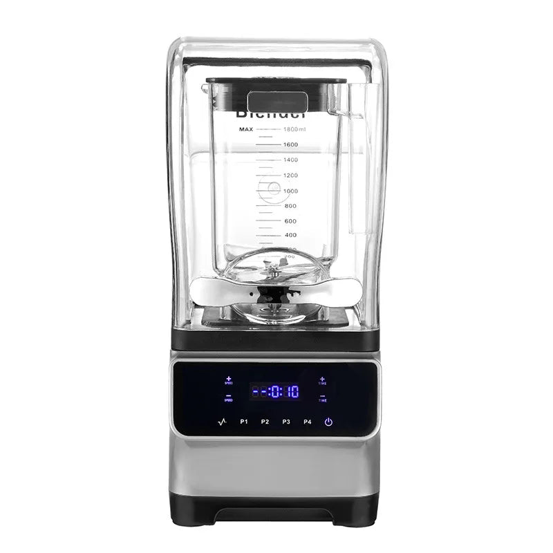 Mixeur à glace professionnel 1,6 L sans BPA, certifié CE, moteur en cuivre pur, usage domestique et extérieur, robot culinaire haute puissance