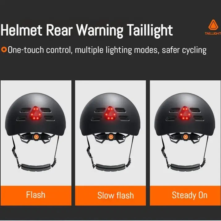 Casque Vélo Connecté SAIN – LED, Bluetooth & Enregistrement Vidéo | Taille Universelle