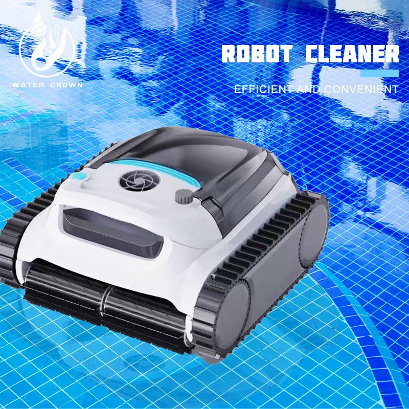 Robot nettoyeur de piscine Water Crown HJ2055 — 200W, cycle 2/3/4h, garantie 2 ans