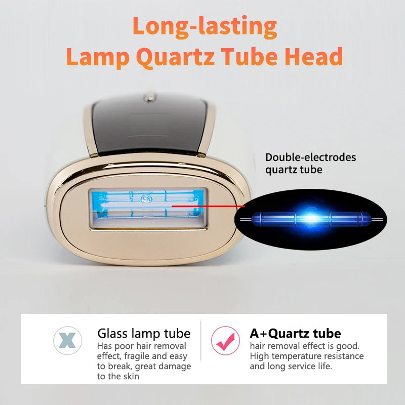 Épilateur IPL Portable | 500 000 Flashs, Refroidissement par Glace et Épilation Durable à Domicile