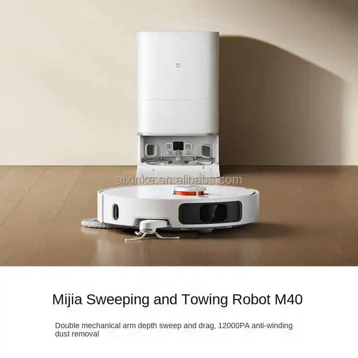 Robot aspirateur Mijia D110CN, navigation LDS, aspiration 2500 Pa, 75 W, vidange automatique