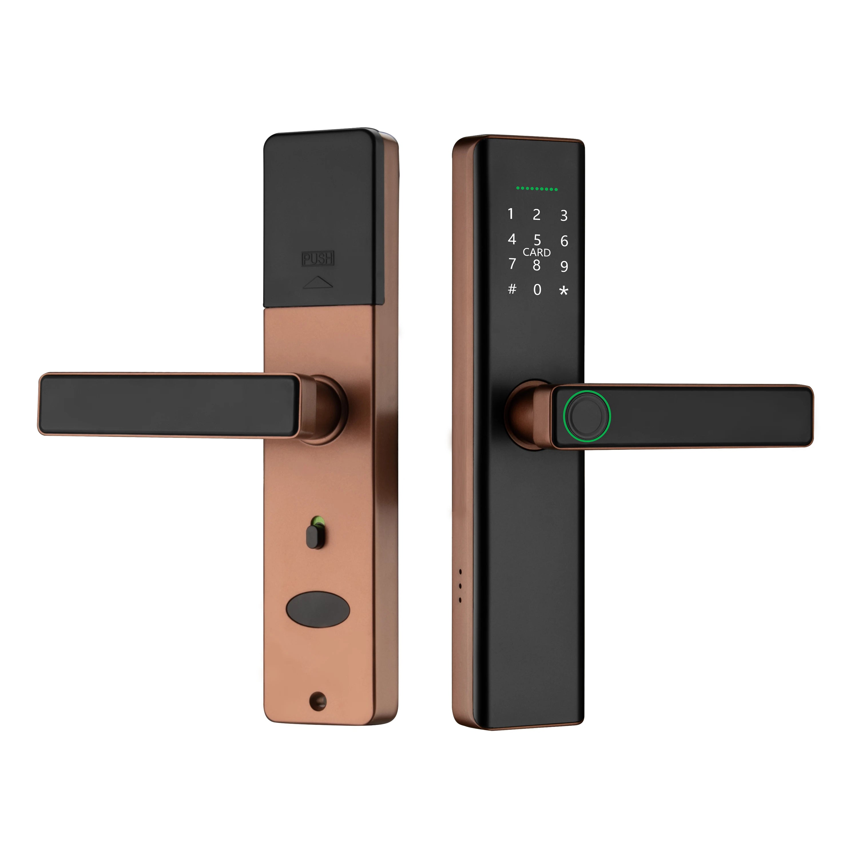 Serrure de porte en bois résistante aux intempéries, serrure numérique antivol à empreinte digitale intelligente, serrure électrique sans clé