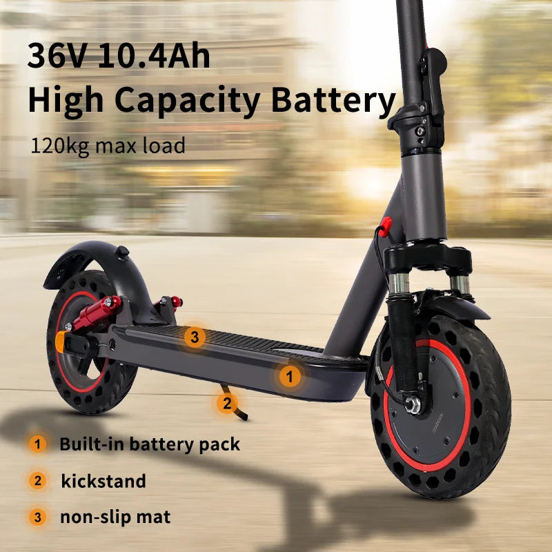Trottinette électrique pliable pour la ville, modèle adulte, 36 V, 650 W, 10,4 Ah, étanche, suspension intégrale, légère, AppHEZZO g20