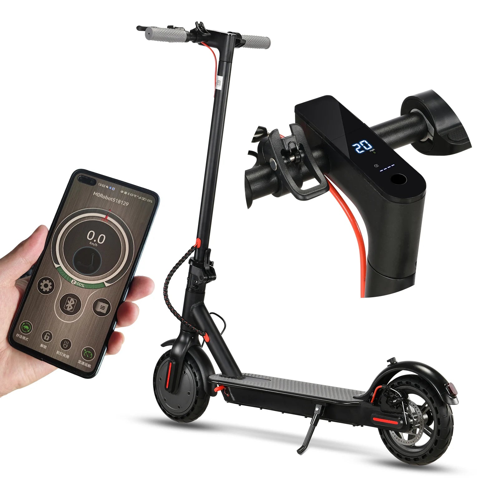 Trottinette électrique Freeboy J03 pliable 250 W, batterie 36 V 10,4 Ah, étanche IPX5, autonomie 30-35 km