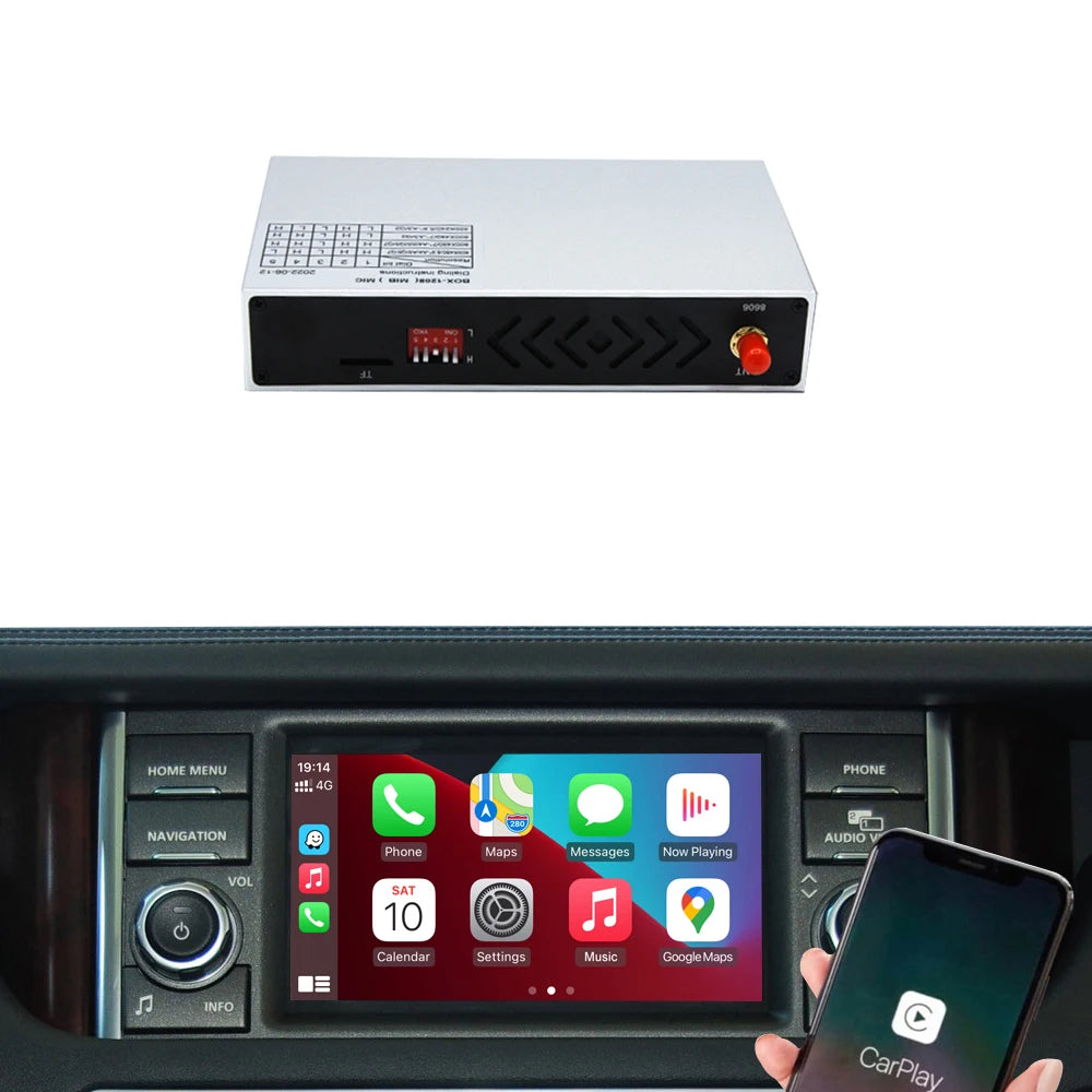 Adaptateur CarPlay Android Auto Sans Fil IA | Boîtier Multimédia avec Caméra de Recul et Détection Radar USB