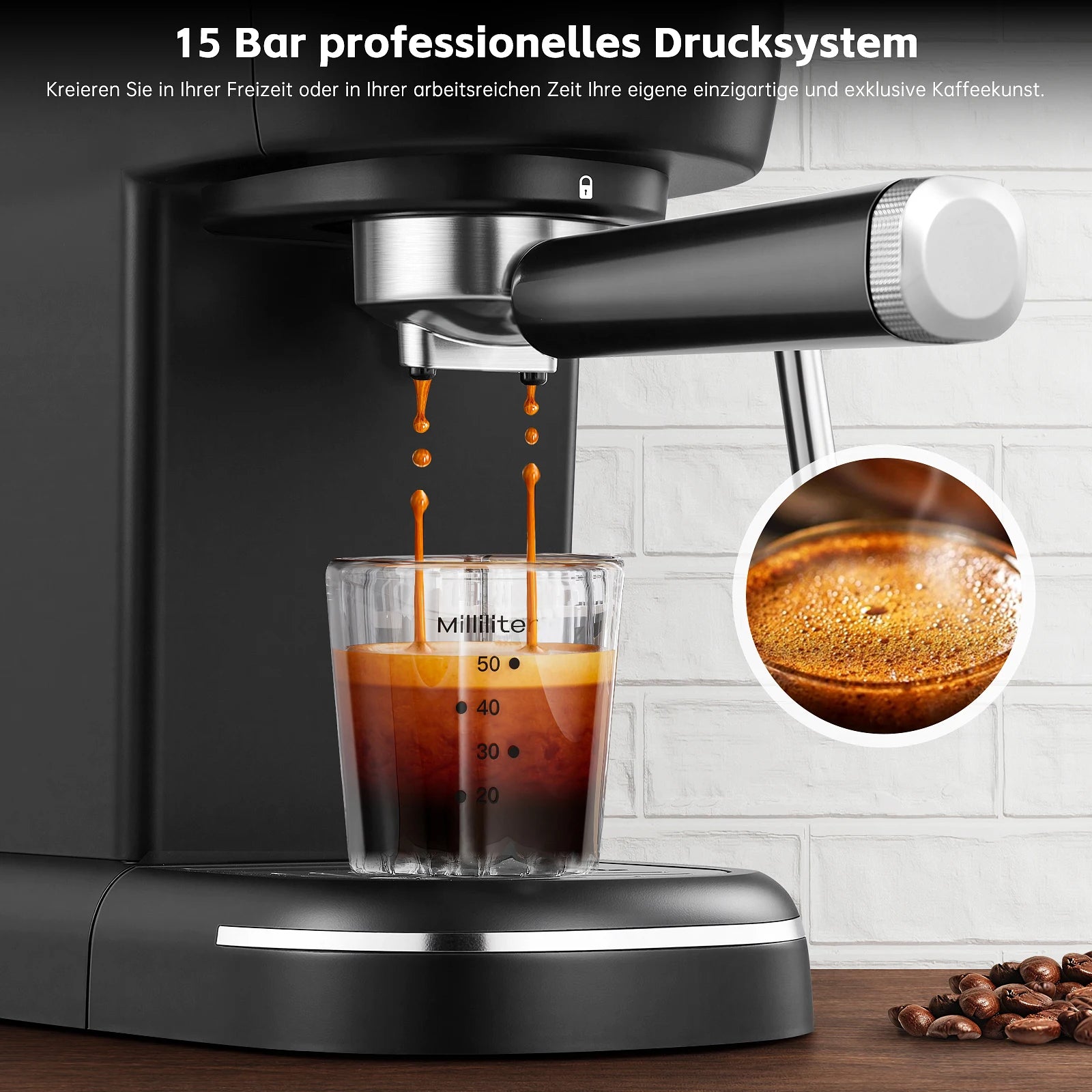 Machine à cappuccino automatique avec mousseur à lait