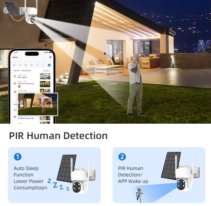 Kit NVR WiFi 8 canaux 4K, PTZ, H.265, 6 To, audio bidirectionnel, Eseecloud